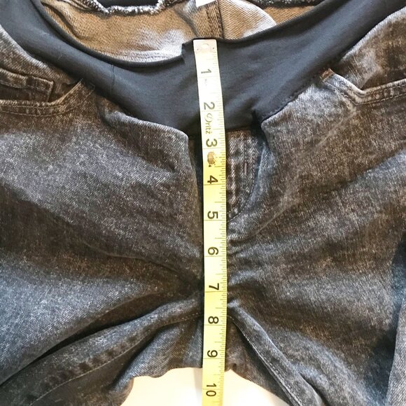 OLD NAVY OG Straight Leg Low Panel Maternity Jeans Washed Black Denim Womens 8 - Picture 11 of 11
